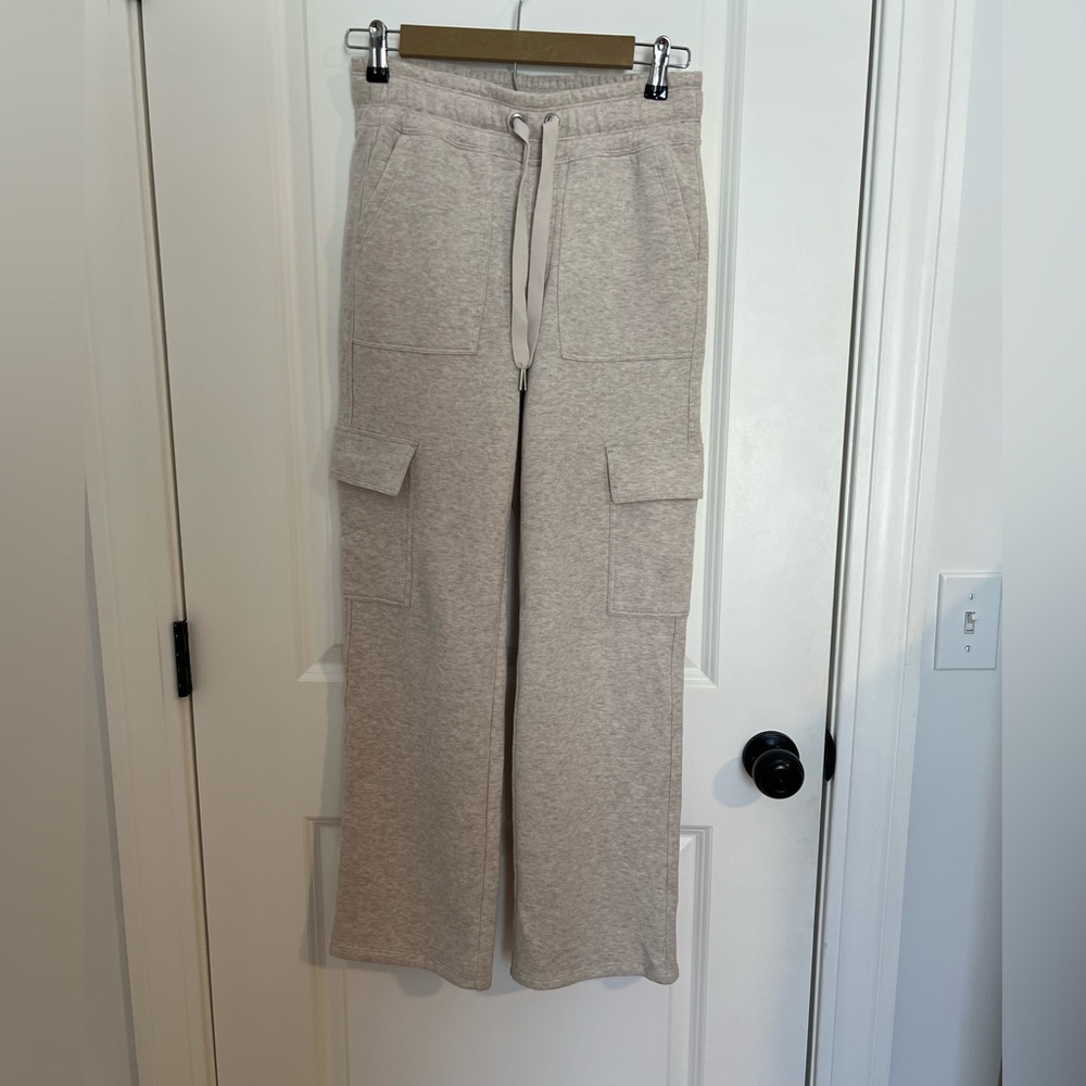 Calvin Klein Oatmeal Performance Cargo Sweatpants